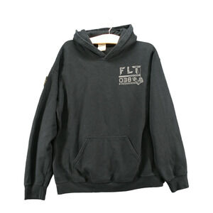 Gildan Men's FLT 038 Warthogs Pullover Graphic Hoodie Black Medium Military